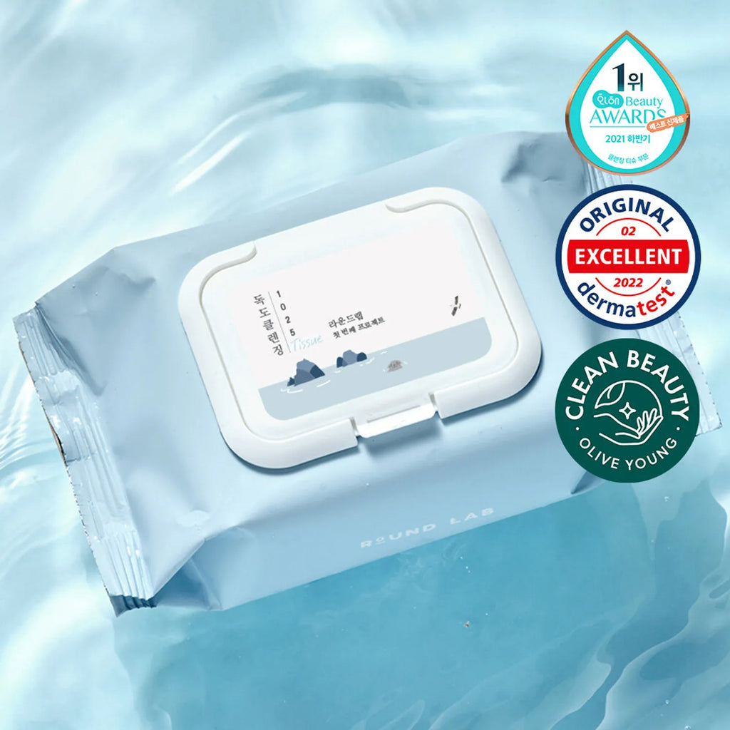 Round Lab 1025 Dokdo Cleansing Tissue 30 Wipes