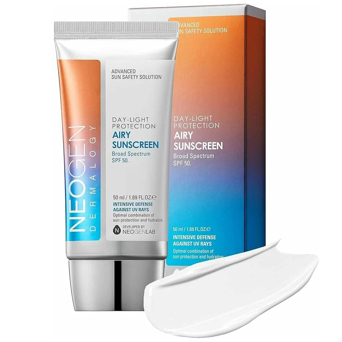 NEOGEN Day-Light Airy Sunscreen SPF 50, Korean No White Cast, 1.69 Fl Oz | Semi-Matte Oil Control Gel for Oily and Combination Skin