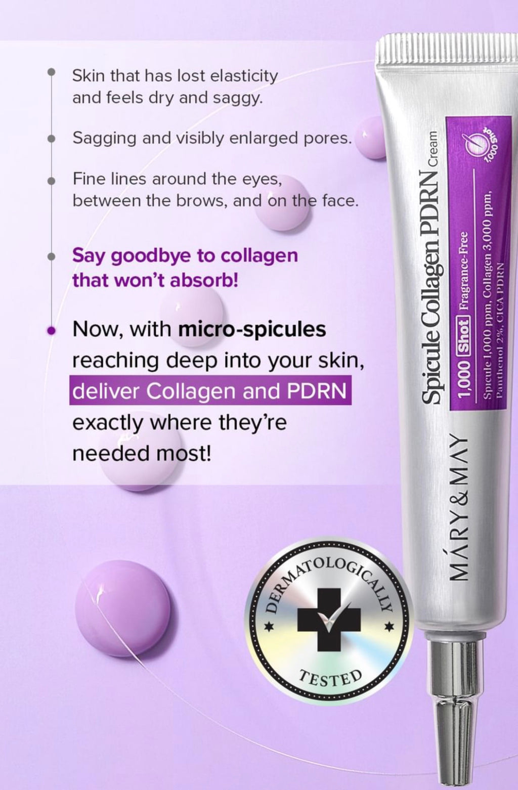 Mary&May Spicule Collagen PDRN Cream