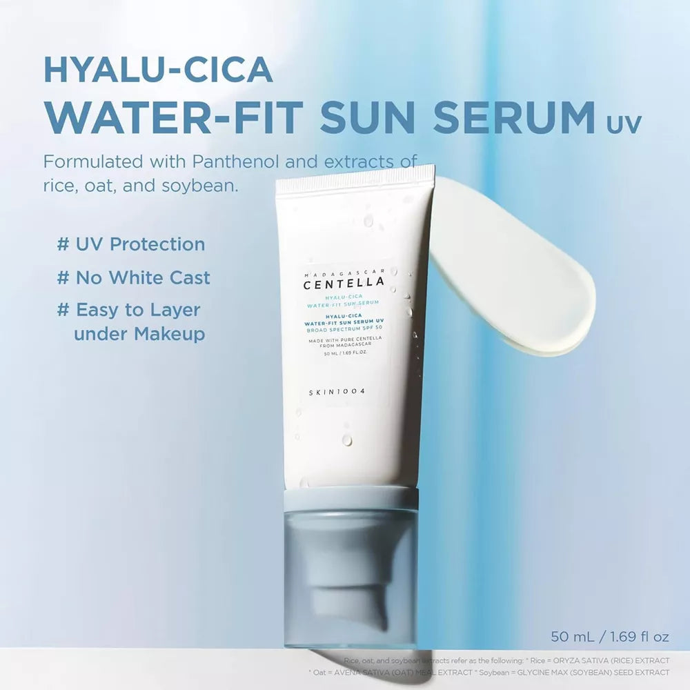 SKIN1004 Hyalu-Cica Water-Fit Sun Serum UV SPF 50 50 ml (1.69 fl oz)