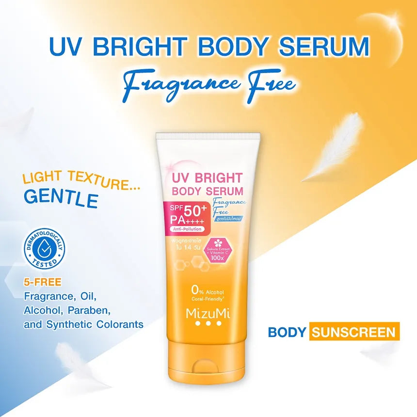 MizuMi - UV Bright Body Serum Fragrance Free Sunscreen SPF 50+ PA++++