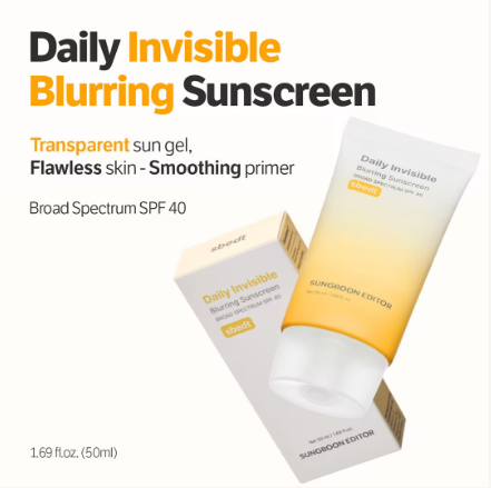 SUNGBOON EDITOR - Daily Invisible Blurring Sunscreen SPF 40