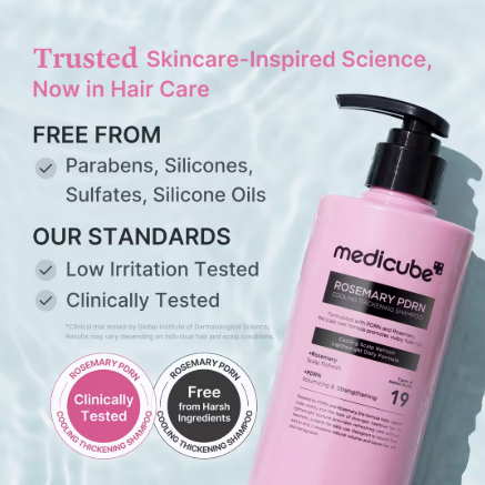 Medicube Rosemary PDRN Cooling Thickening Shampoo 400 ml (13.52 fl oz)