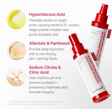 Medicube Hypochlorous Acid Daily Facial Spray 125 ml (4.22 fl oz)