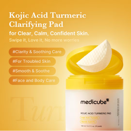 Medicube Kojic Acid Turmeric Pad (70 Pads)
