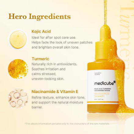 Medicube Kojic Acid Turmeric Niacinamide Serum