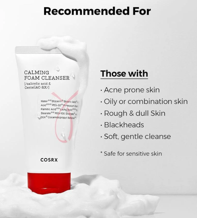 COSRX AC Collection Calming Foam Cleanser 150 ml (5.07 fl oz)