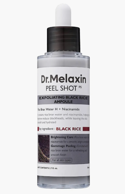 DR MELAXIN Peel Shot Exfoliating Black Rice Ampoule