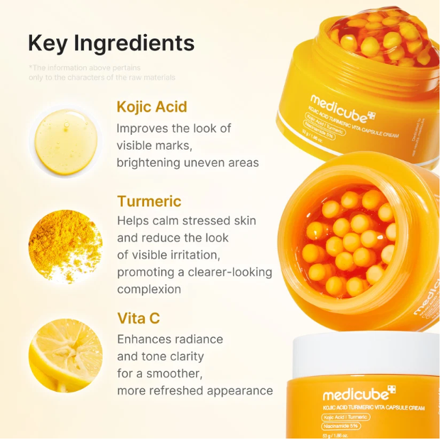 Medicube Kojic Acid Turmeric Vita Capsule Cream (53g)