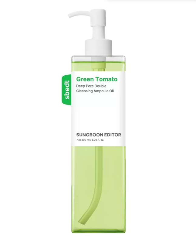 SUNGBOON EDITOR Green Tomato Deep Pore Double Cleansing Ampoule Oil 200 ml (6.76 fl oz)