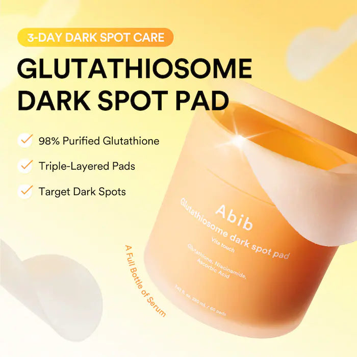 Abib Glutathiosome Dark Spot Pad Vita Touch 70 Pads 8.45 fl. oz.(250ml)